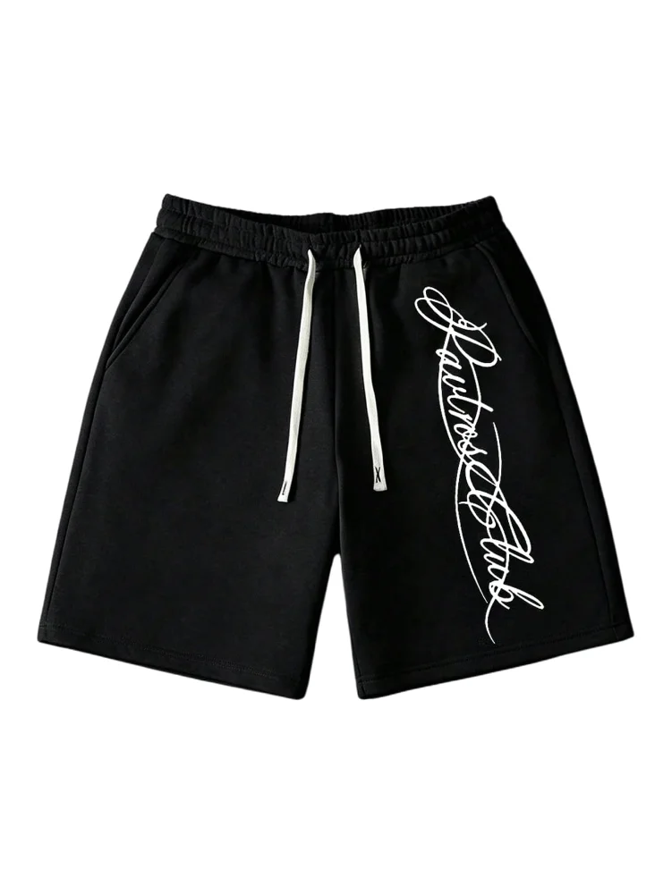 MAKEMECHIC Men's Letter Graphic Shorts