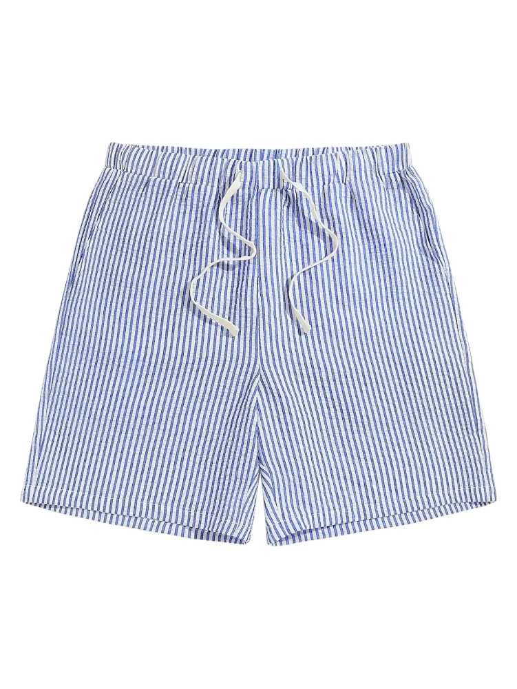 MAKEMECHIC Men's Striped Seersucker Shorts
