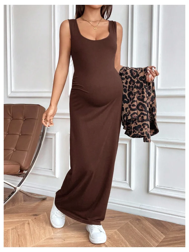 MAKEMECHIC Maternity Two-Piece Set, leopard, view 2