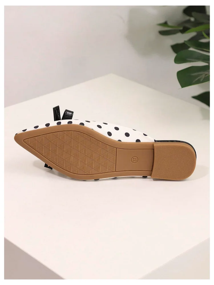 MAKEMECHIC Polka Dot Bow Knot Sandals, view 3