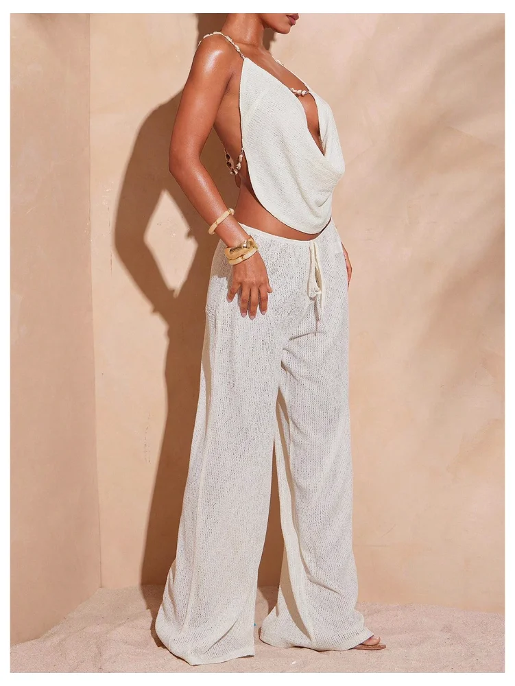 MAKEMECHIC Baggy See Through Beach Cover-Up, view 2