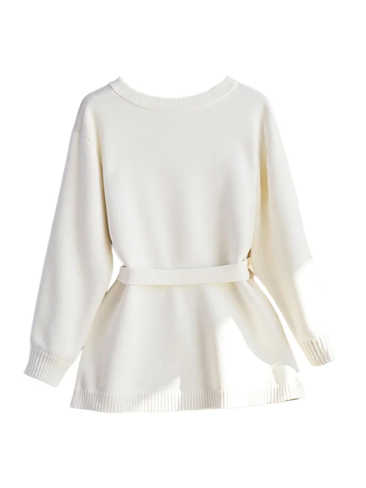 MAKEMECHIC Long Sleeve Wrap V-Neck Matching Set, view 2