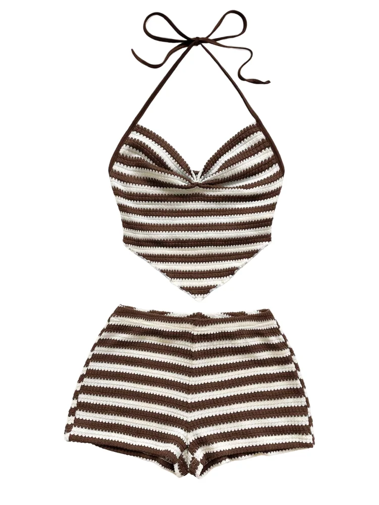 MAKEMECHIC Crop Two-Piece Set