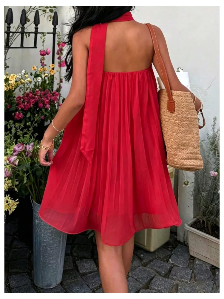 MAKEMECHIC Mesh Scarf Strapless Mini Dress, view 3