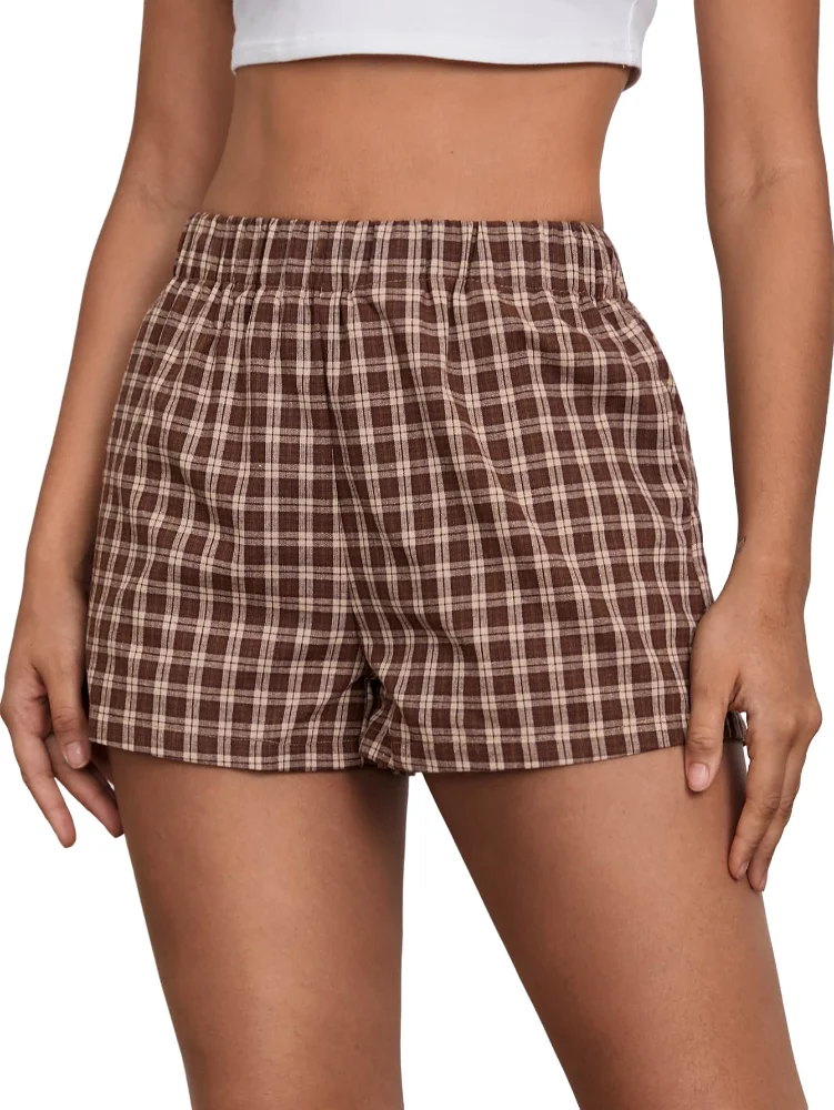 MAKEMECHIC Gingham Plaid Pajamas