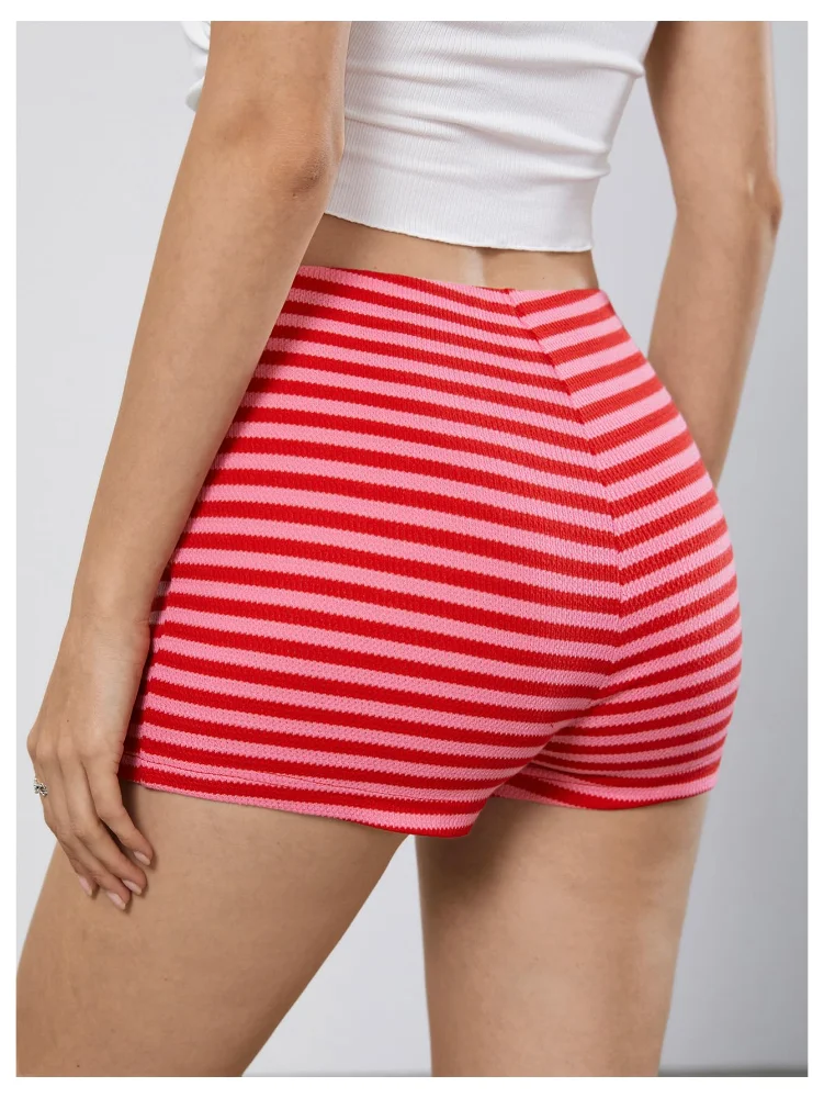 MAKEMECHIC Crochet Striped Knit Pajamas, view 2