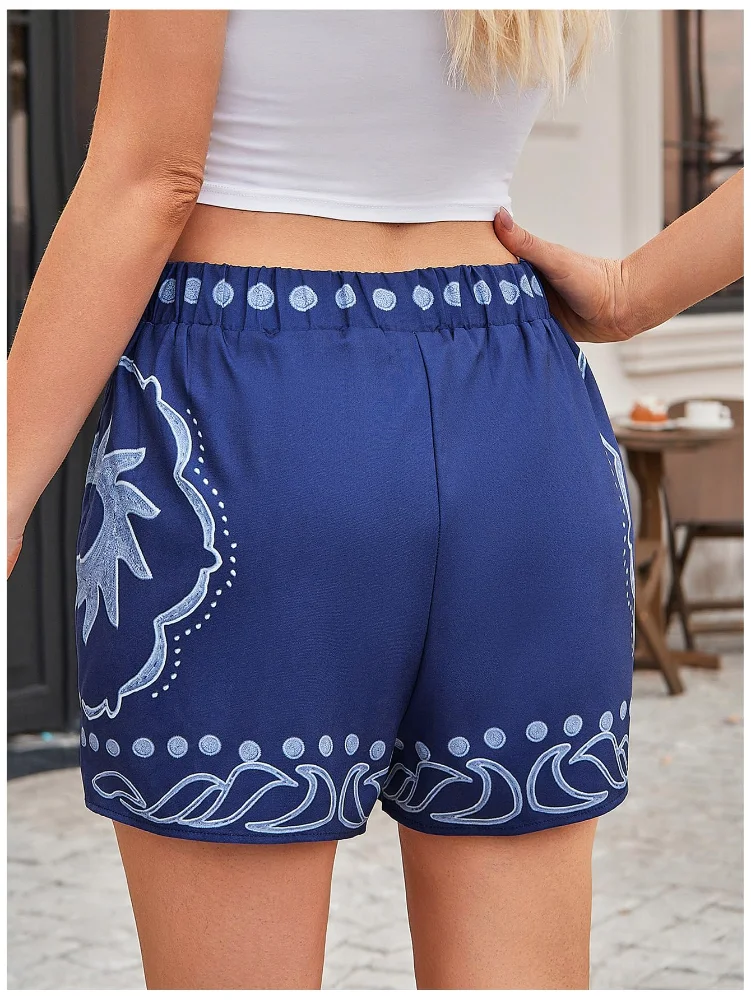 MAKEMECHIC High Waisted Wide Leg Shorts, view 2