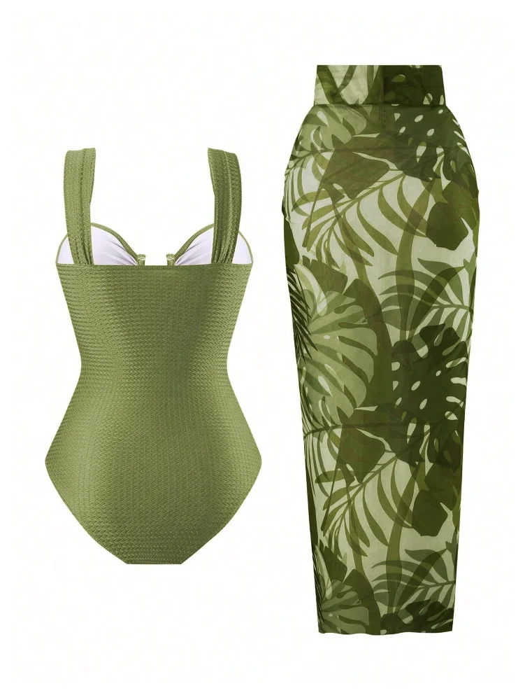 MAKEMECHIC Tummy Control One-Piece Swimsuit, view 2