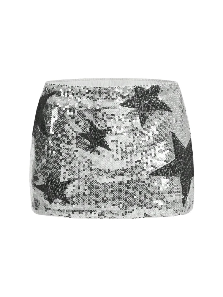 MAKEMECHIC Sequin Sparkly Micro Shorts