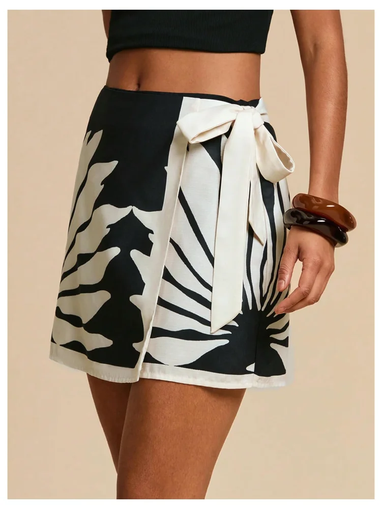 MAKEMECHIC Wrap Mini Skirt, view 2