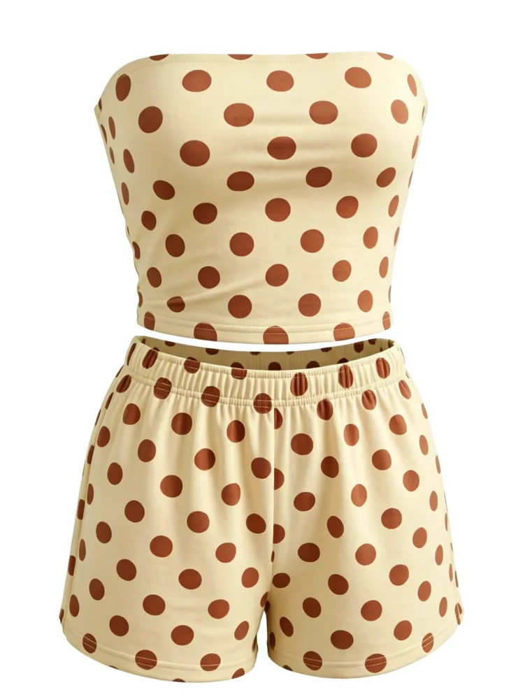 MAKEMECHIC Matching Athleisure Shorts Set