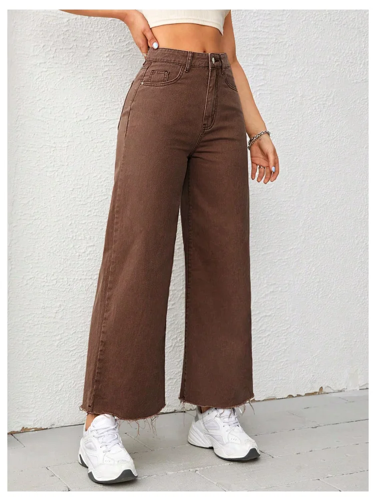 MAKEMECHIC Wide Leg Denim Baggy Jeans, view 3