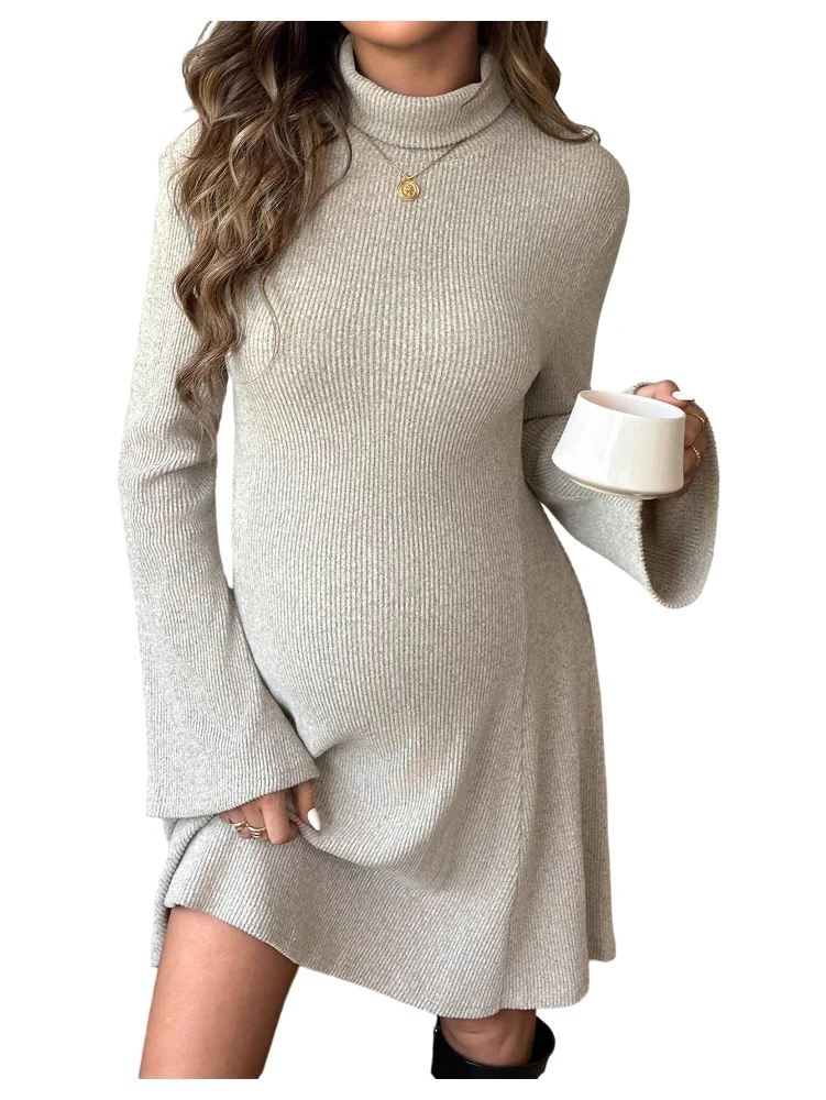 MAKEMECHIC Turtleneck Maternity Matching Set
