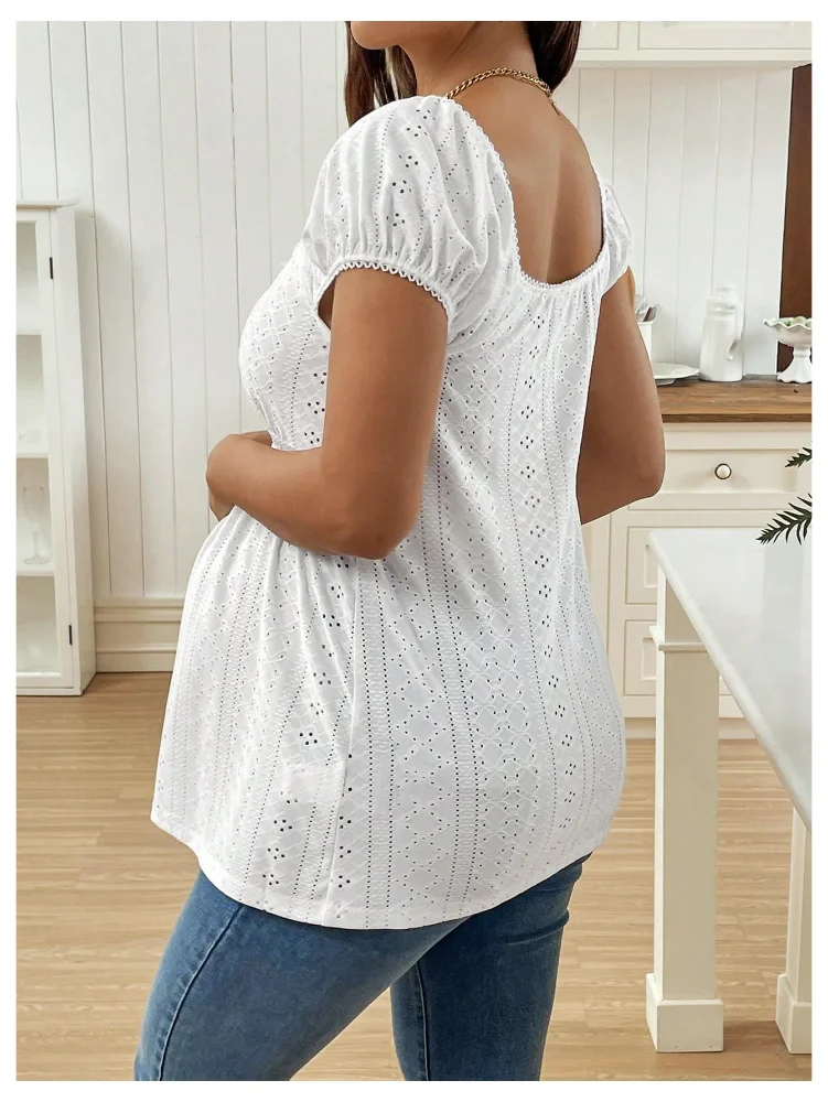 MAKEMECHIC Babydoll Maternity Blouse, view 2