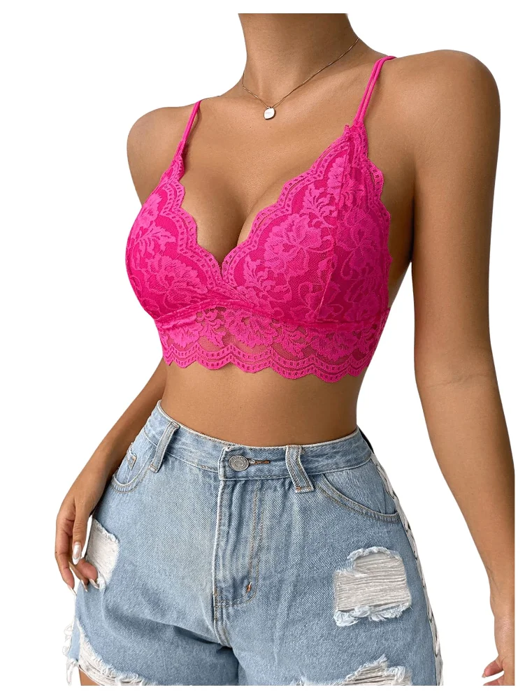 MAKEMECHIC Floral Lace Wireless Lingerie