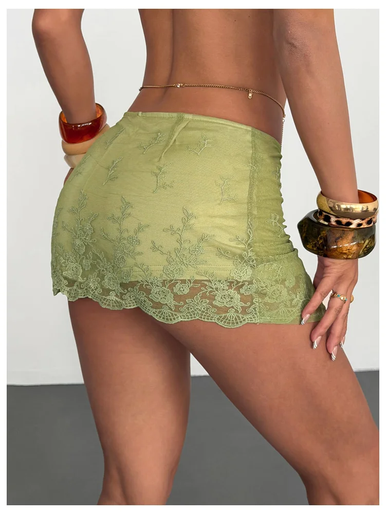MAKEMECHIC Lace Mini Underneath Shorts, view 2