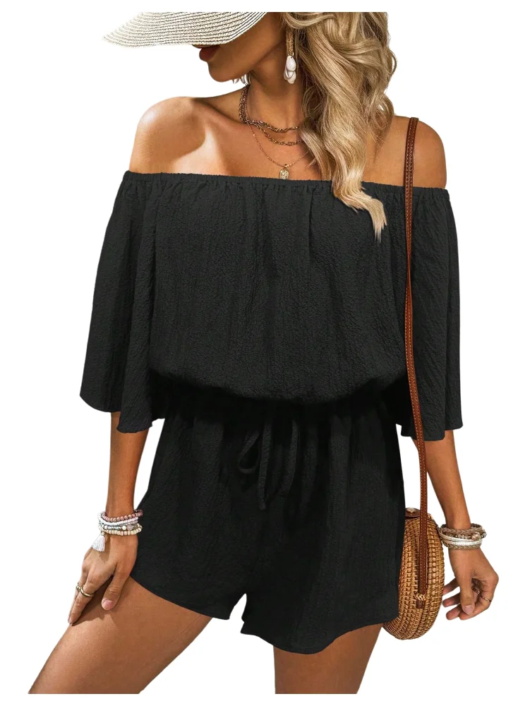 MAKEMECHIC Off The Shoulder Jumpsuit
