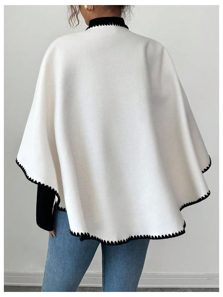 MAKEMECHIC Shawl Wrap Triangle Sweater, view 2