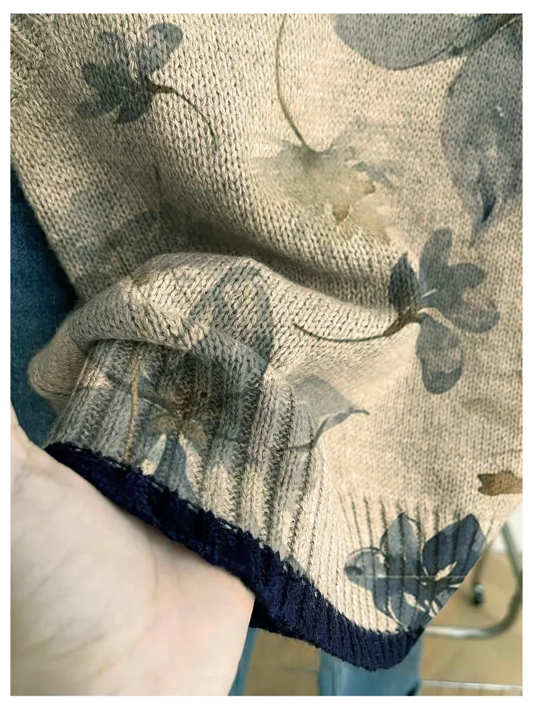 MAKEMECHIC Floral Knit Sleeveless Sweater Vest, view 2