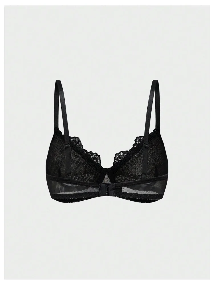 MAKEMECHIC Sequin Cheetah Bow Bra, view 2