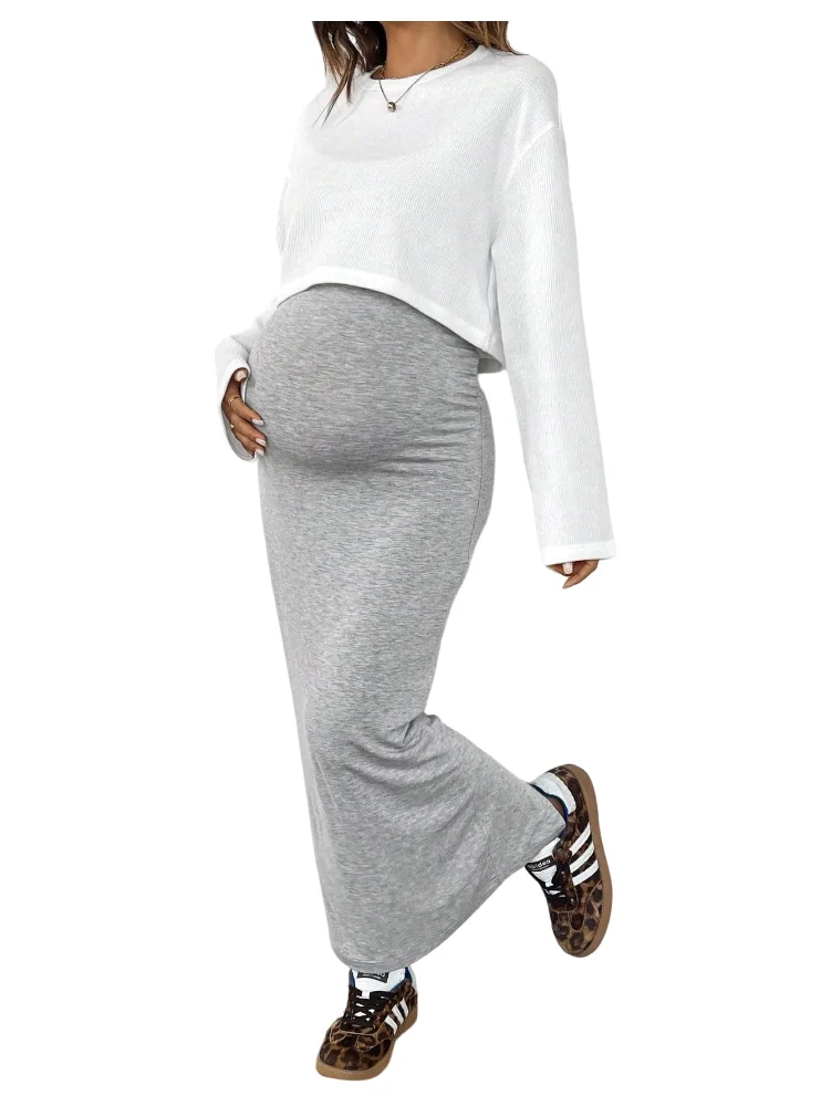 MAKEMECHIC Crochet Crop Short Sleeve Beach Cover-Up