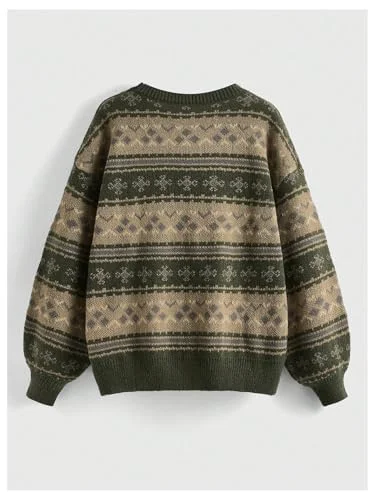 MAKEMECHIC Striped Halloween Vintage Sweater, view 2