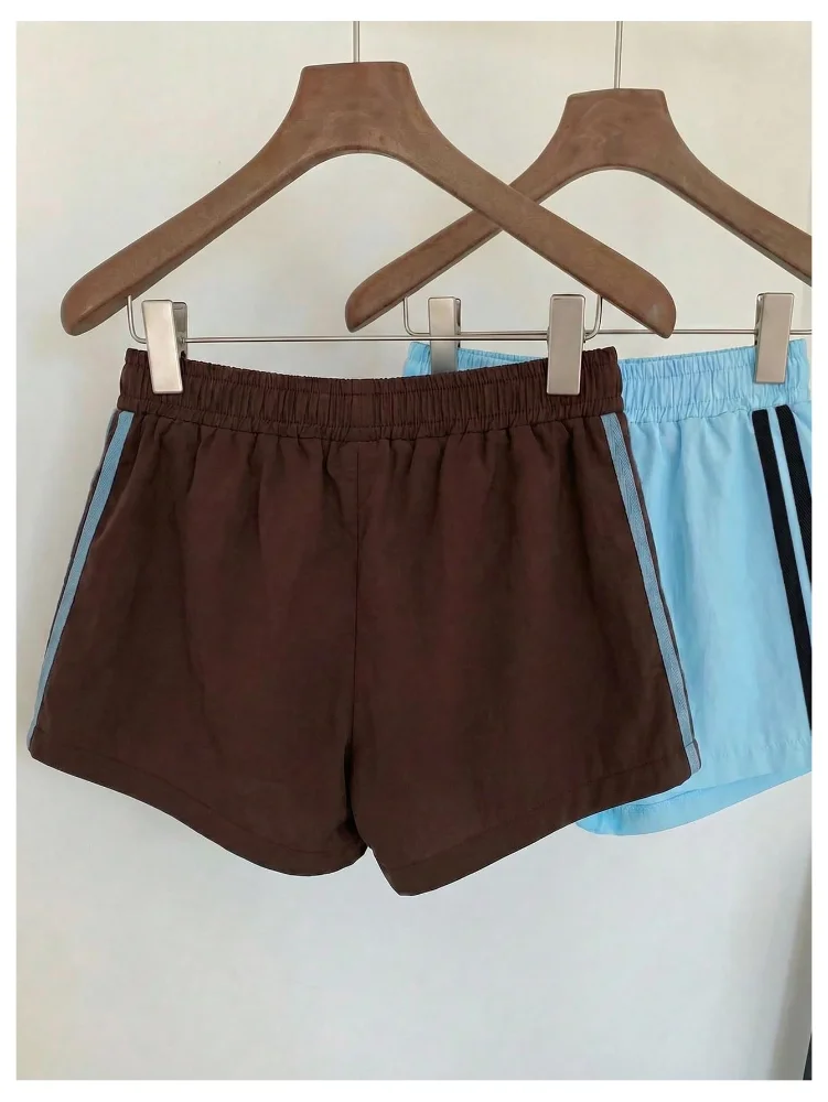 MAKEMECHIC 2 Pack Striped Sweat Shorts, view 3