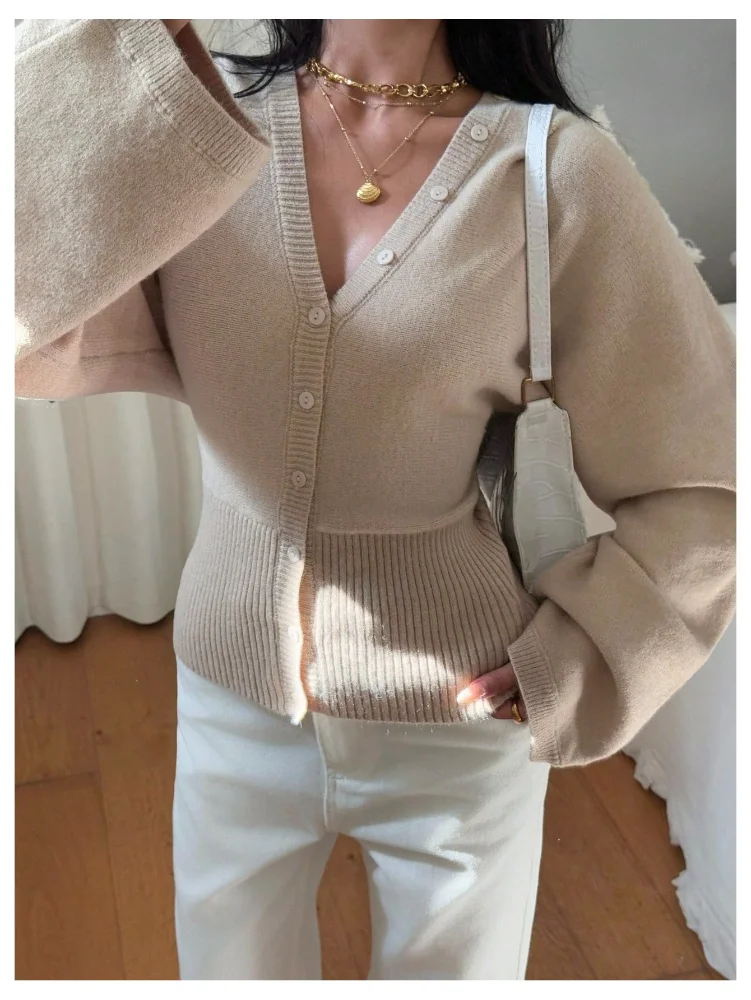 MAKEMECHIC Cinched Waist Button Down Cardigan, view 2