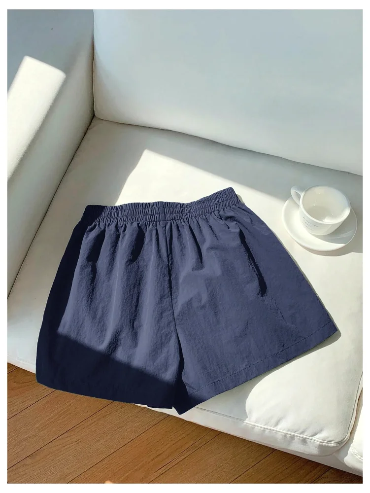 MAKEMECHIC Striped Wide Leg Track Shorts, view 3