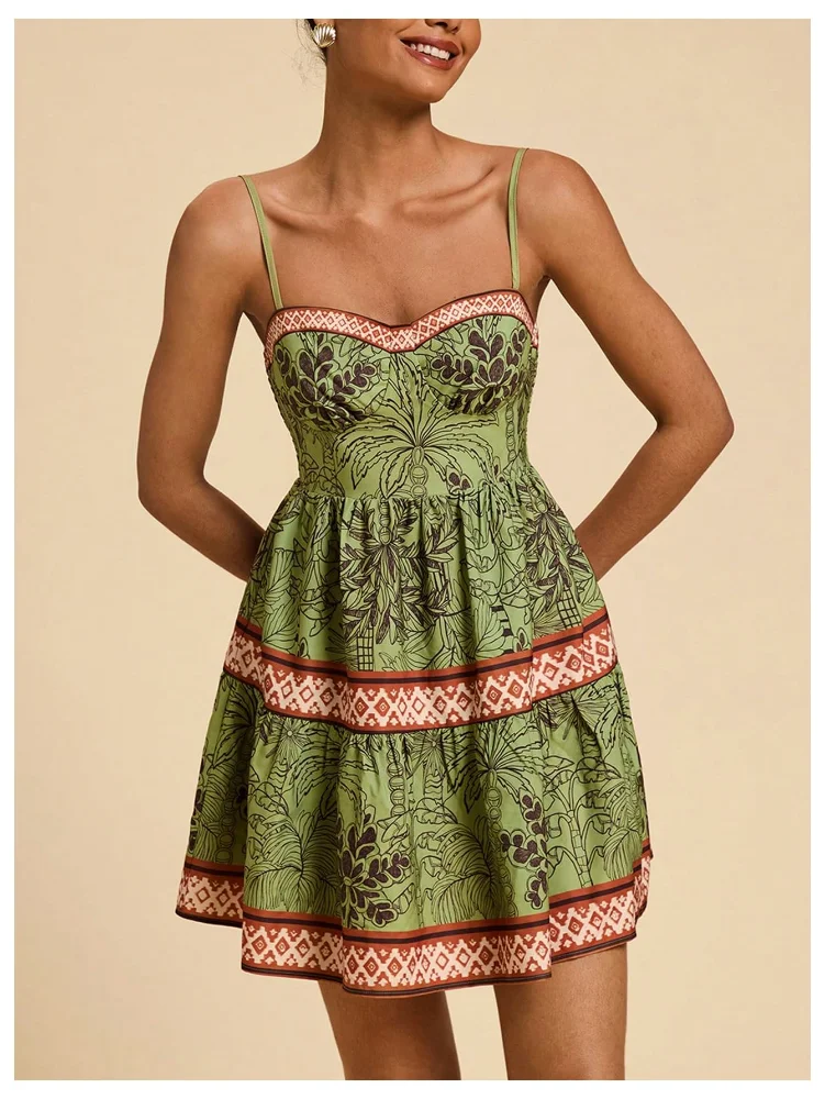 MAKEMECHIC Floral Smocked Mini Dress, view 3