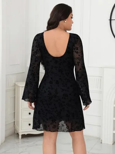 MAKEMECHIC Leopard Print Mini Dress, view 2