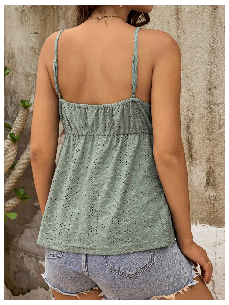 MAKEMECHIC Lace Ruffle Maternity Tank Top, view 3