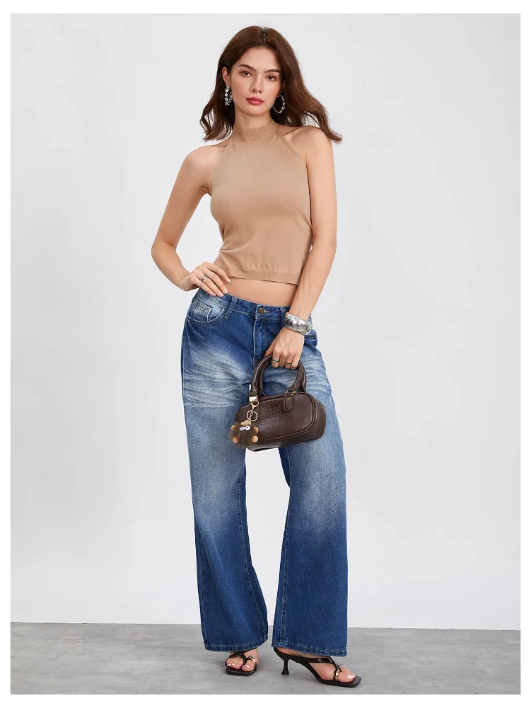MAKEMECHIC Knit Crop Sweater Vest, view 3