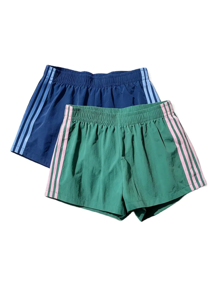 MAKEMECHIC 2 Pack Striped Track Shorts
