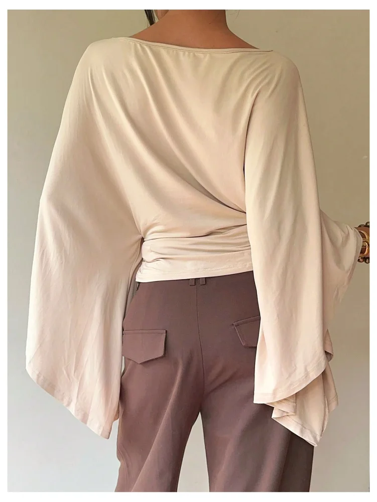 MAKEMECHIC Long Sleeve Cinched Waist Shirt, view 3