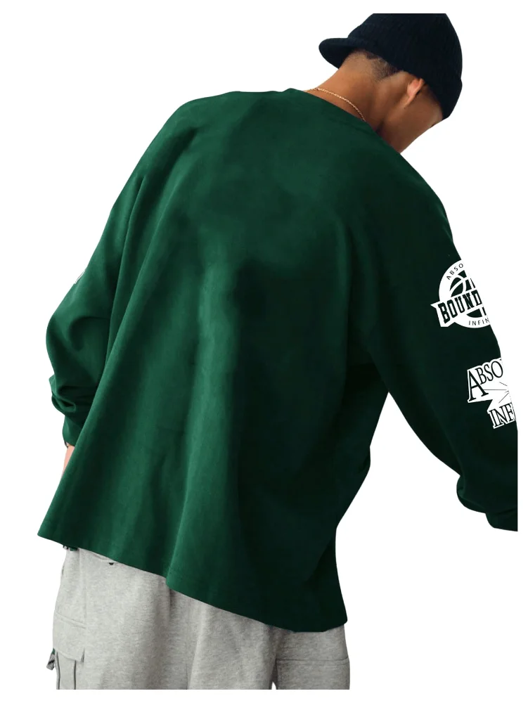 MAKEMECHIC Men's Graphic Oversized Hoodie, view 2