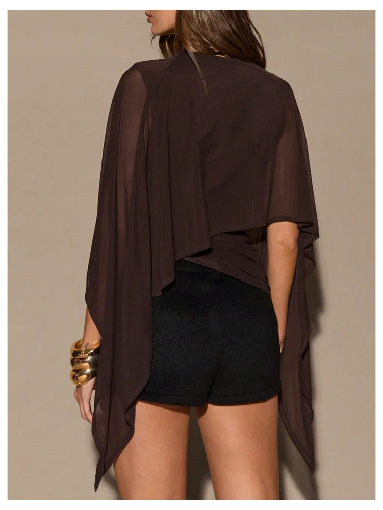 MAKEMECHIC Mesh Sheer T Shirt, view 3