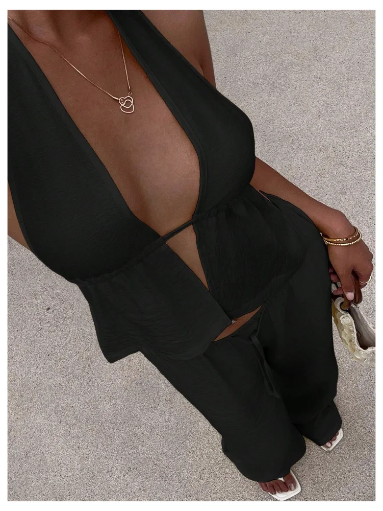 MAKEMECHIC Backless Pants Set, view 3