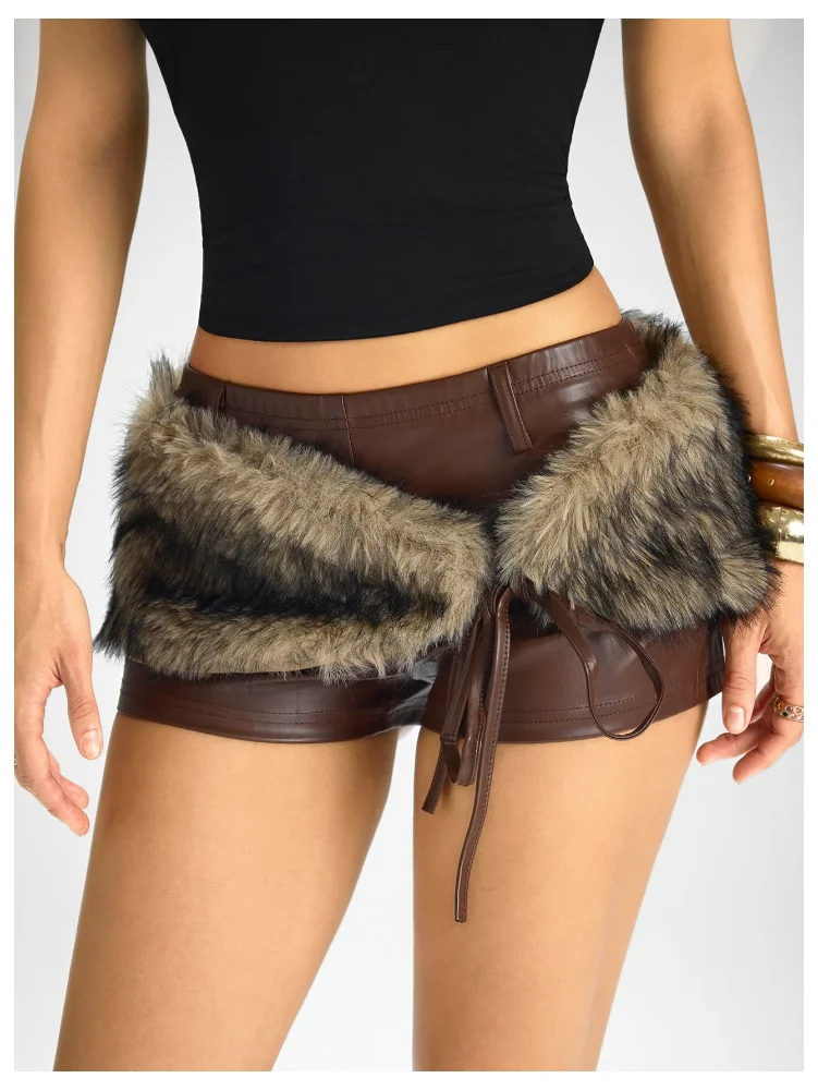 MAKEMECHIC Leather Wrap Fuzzy Matching Set, view 2