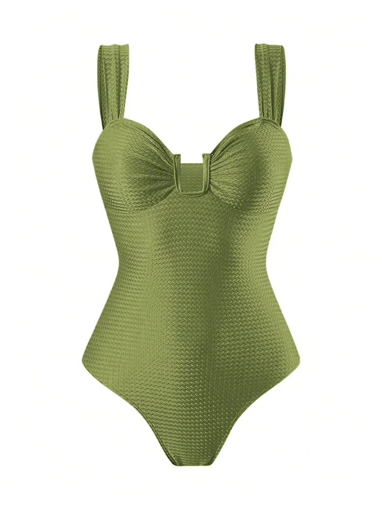 MAKEMECHIC Tummy Control One-Piece Swimsuit, view 3