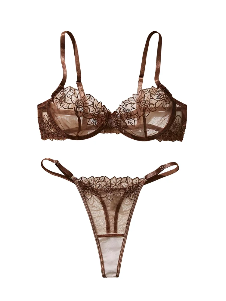 MAKEMECHIC Mesh Sheer Thong Lingerie