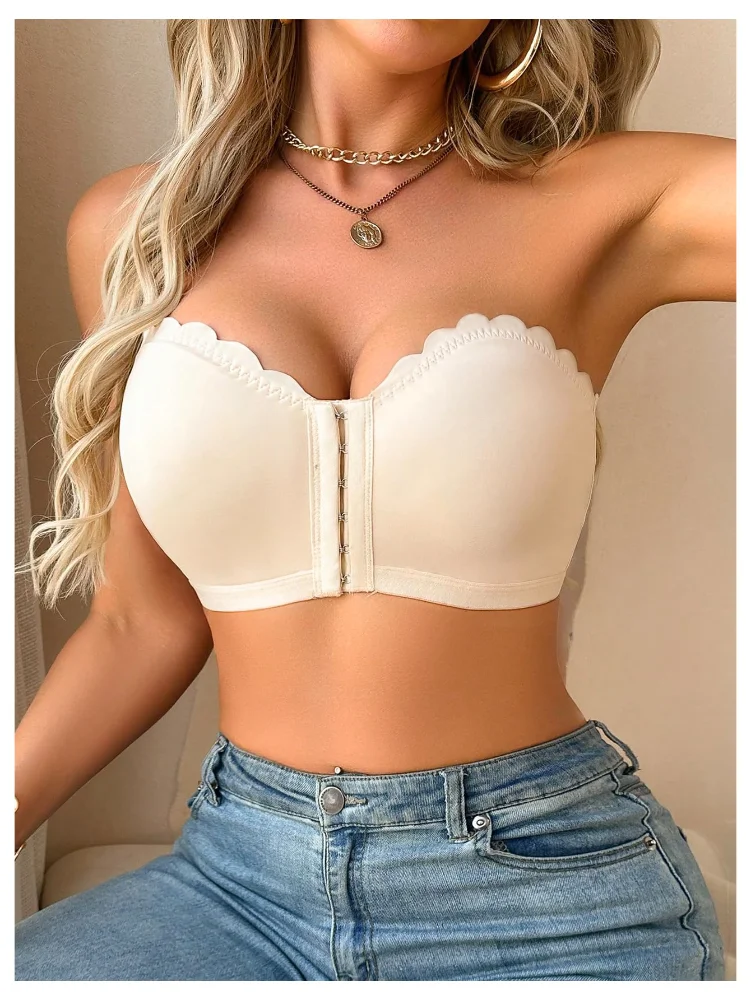 MAKEMECHIC 2 Pack Half Strapless Bra, view 3