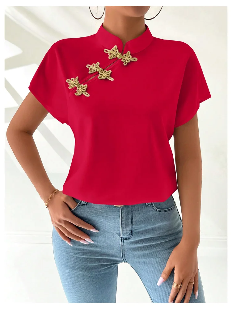 MAKEMECHIC Chinese Mock Neck Business Shirt, view 3