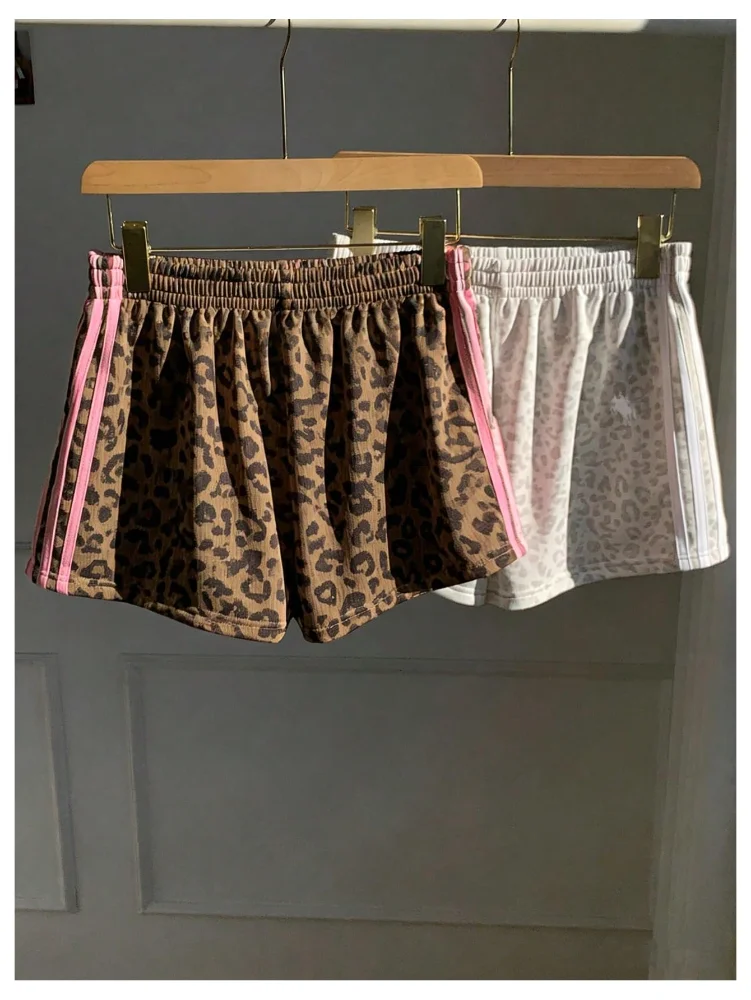 MAKEMECHIC 2 Pack Cheetah Print Workout Shorts, view 2