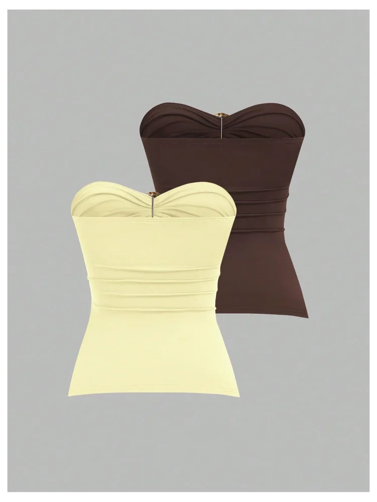 MAKEMECHIC 2 Pack Tube Backless Top, view 3