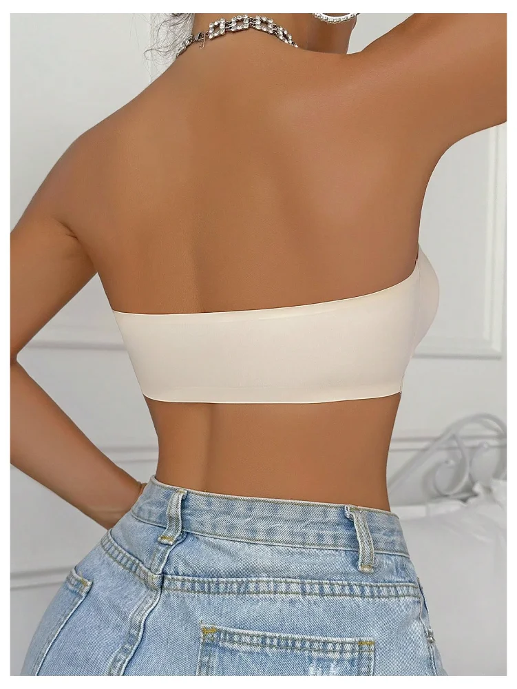 MAKEMECHIC Strapless Front Closure Wireless Bra, view 2