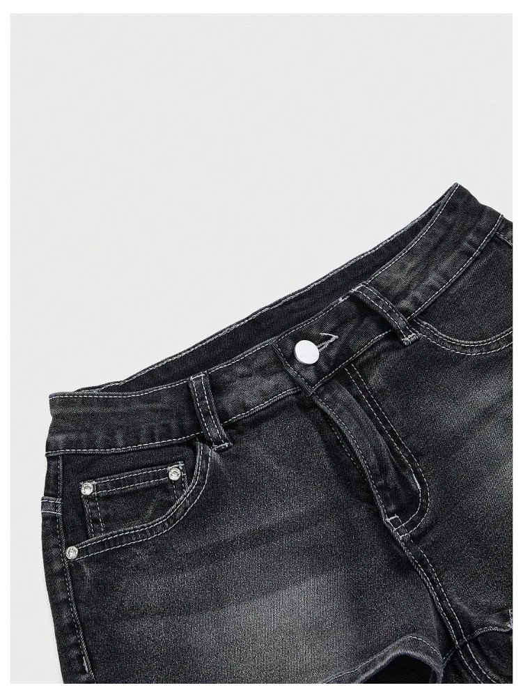 MAKEMECHIC Mini Denim Sparkly Jeans, view 3