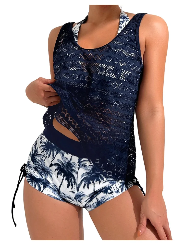 MAKEMECHIC Tropical Print Tankini