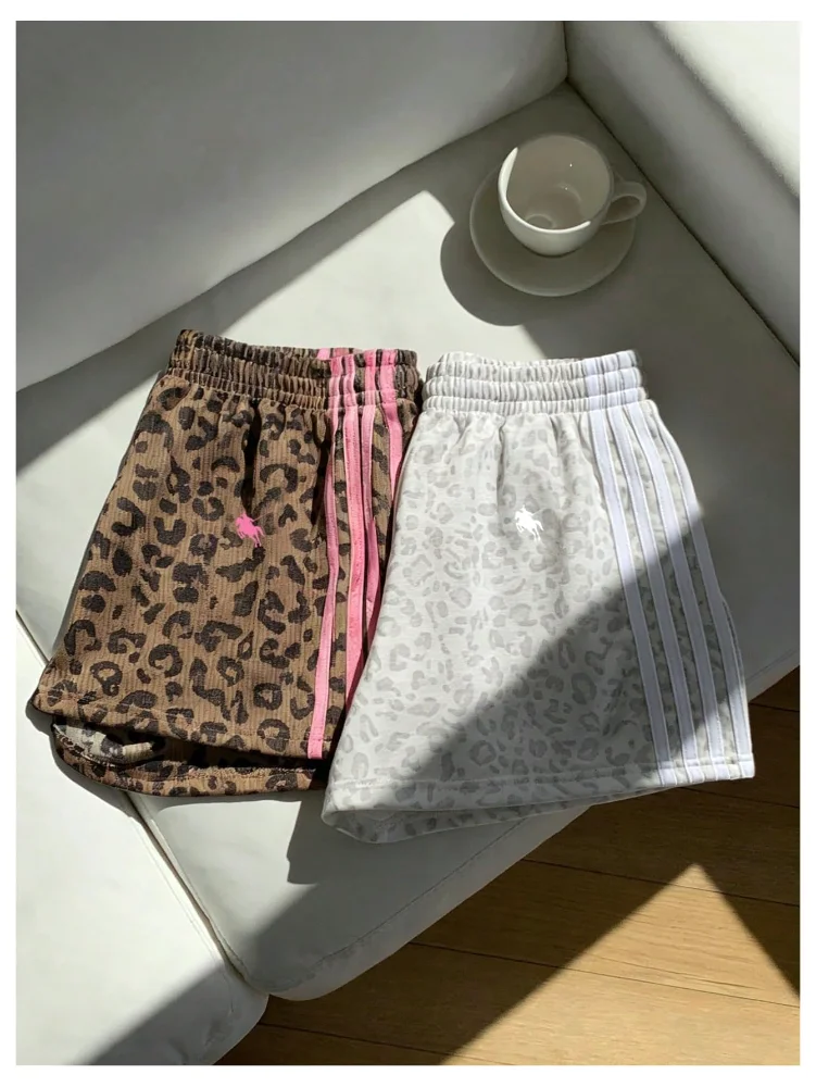 MAKEMECHIC 2 Pack Cheetah Print Workout Shorts, view 3