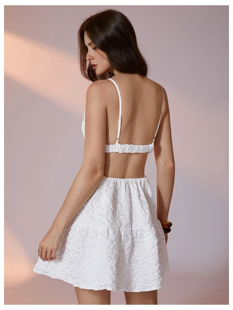 MAKEMECHIC Flowy Deep V-Neck Mini Dress, view 2